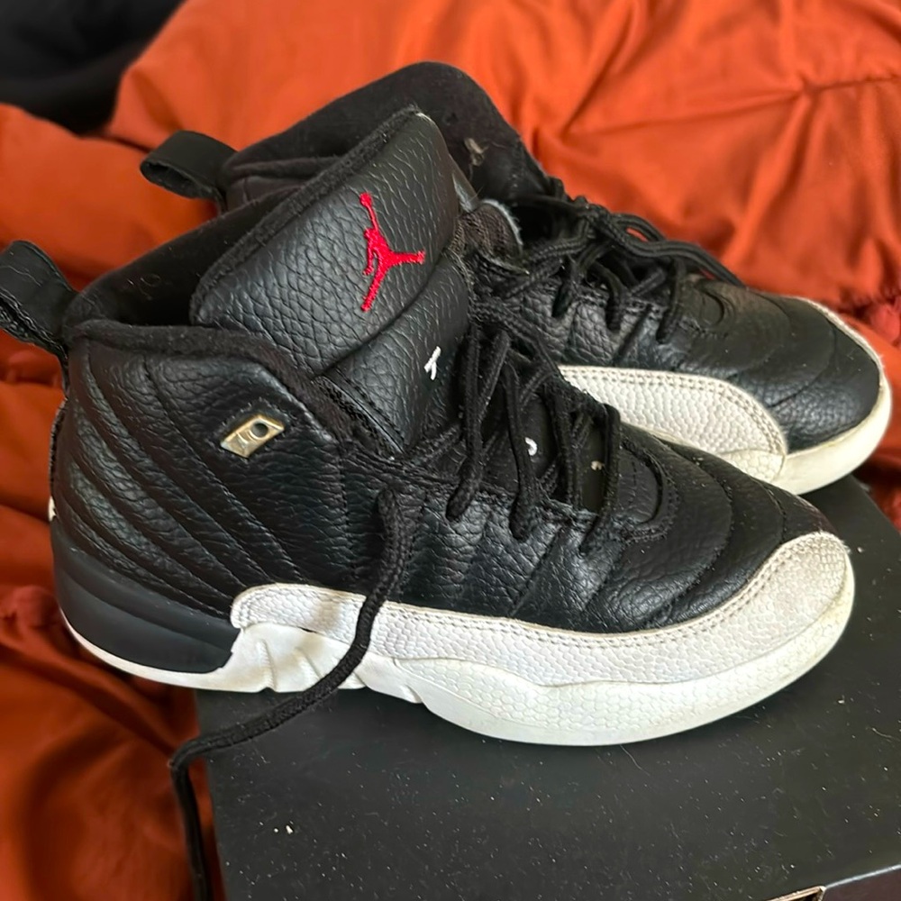Retro Jordan 12 white and black